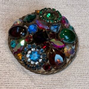 Vintage rare amazing Weiss Multicolor brooch